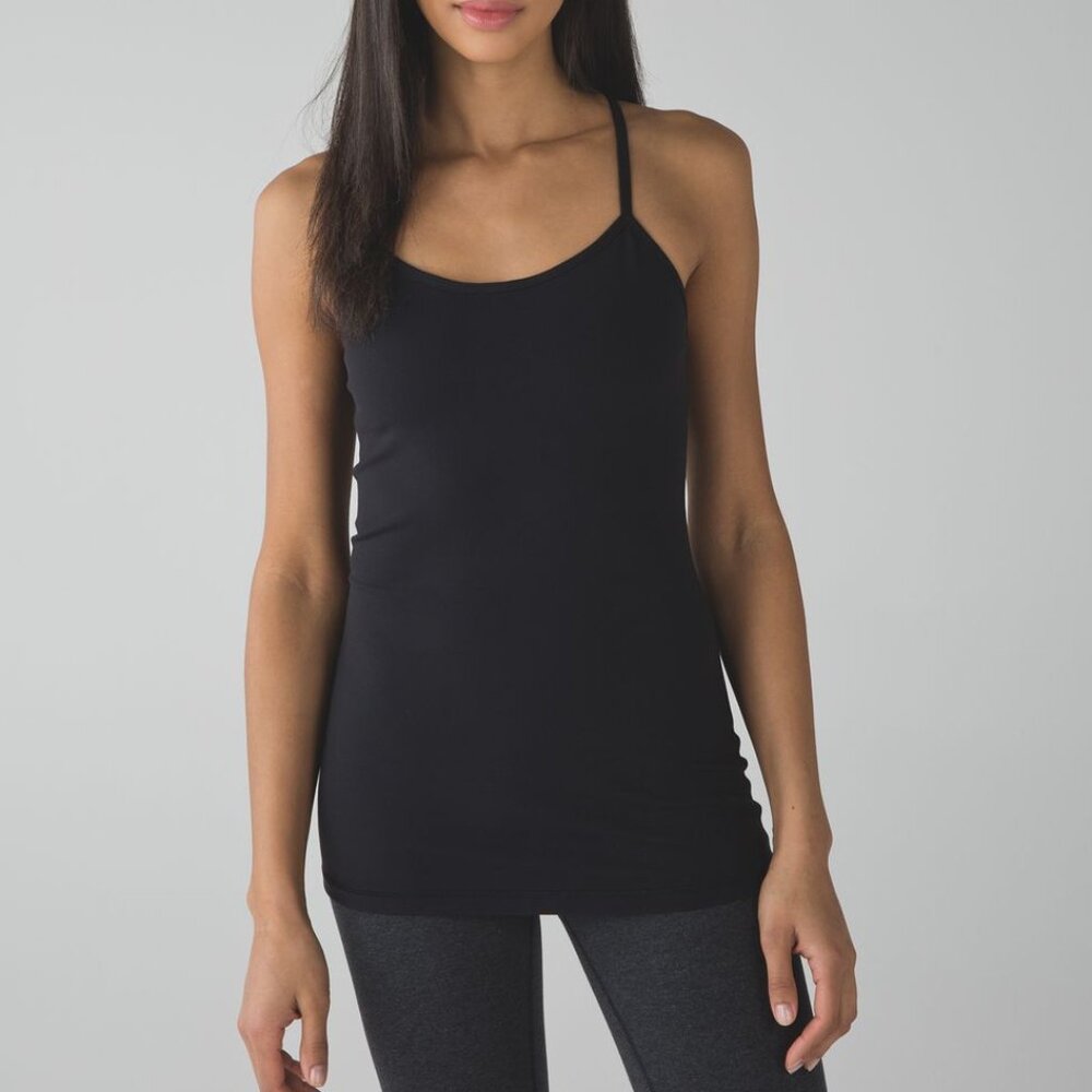 Lululemon Power Y Black Tank Top NWOT Size 4 XS
